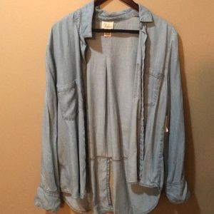 Denim shirt xl new with tags XL